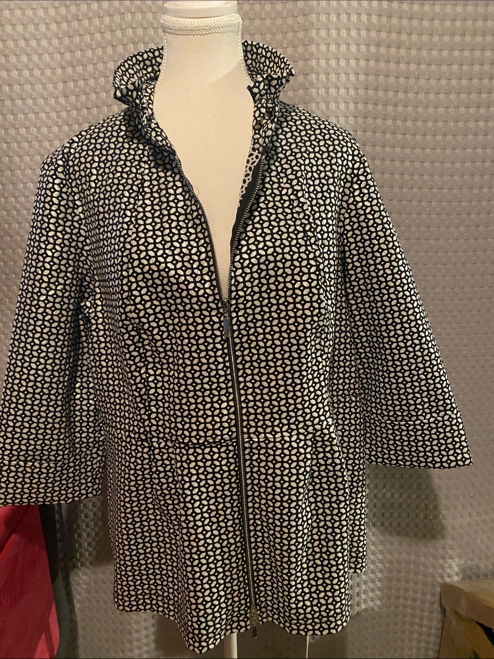 Joseph Ribkoff Black and White Geometric Print Jacket